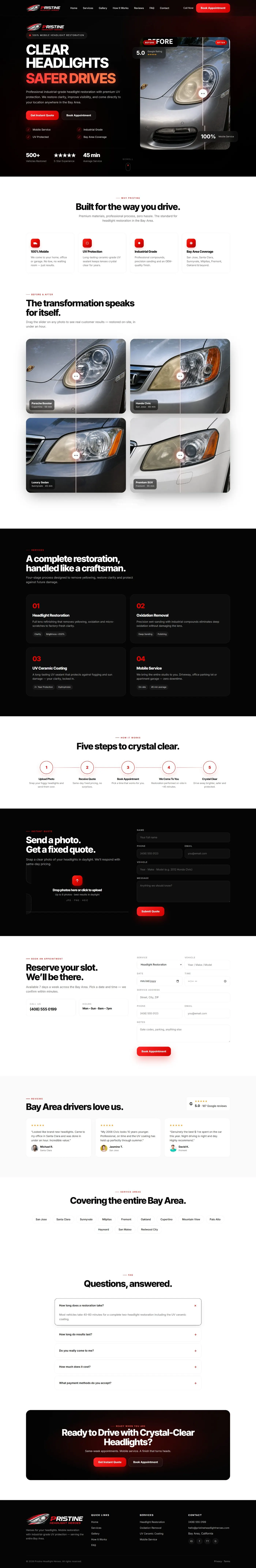Pristine Headlight Heroes full homepage