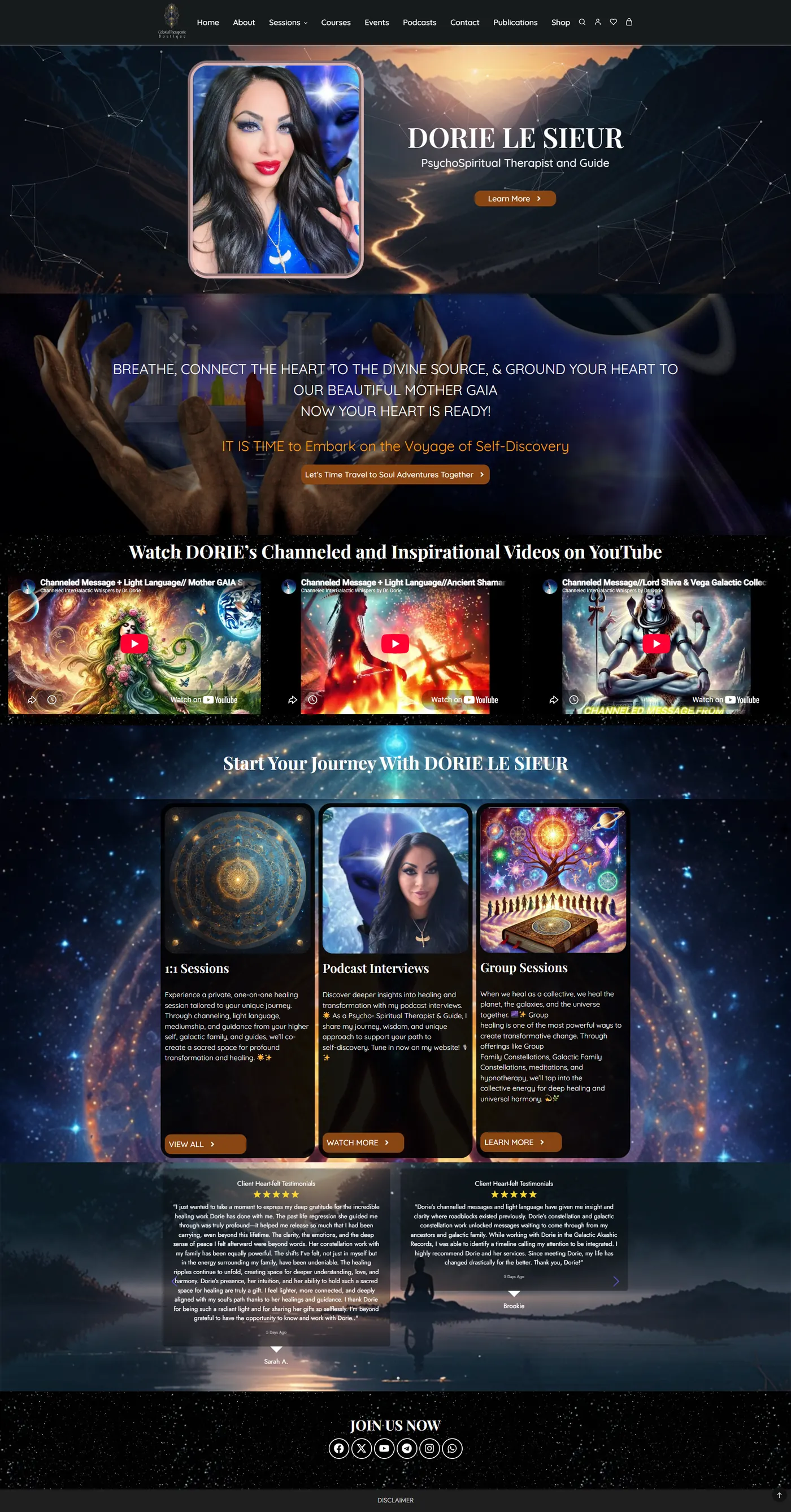Wellness brand homepage before the redesign